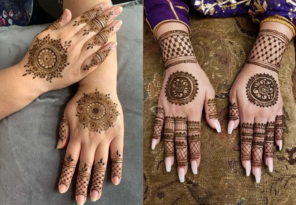 Semi Mandala Back Hand Mehndi Design