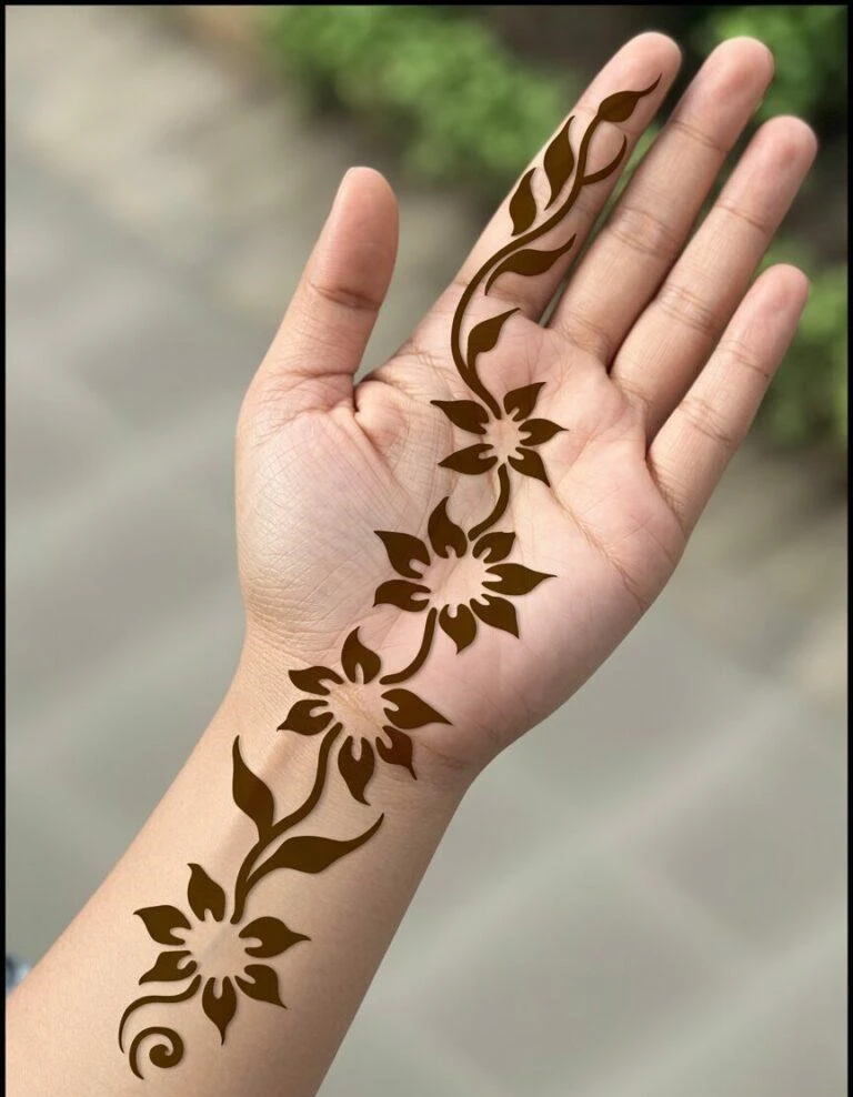 Simple Floral Band Arabic Design