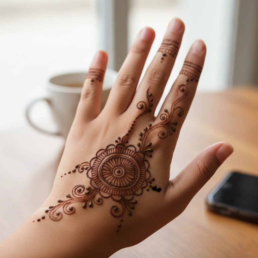 Simple Henna Mehndi Design