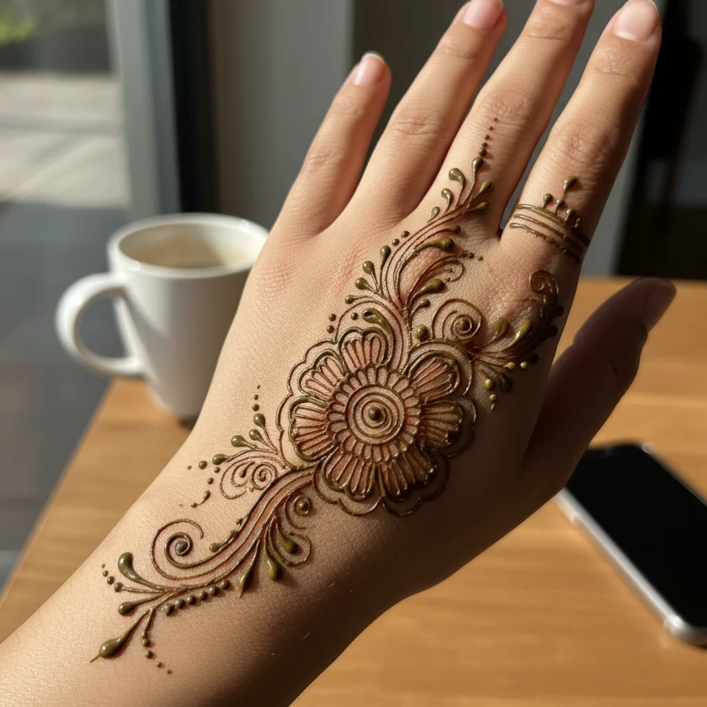 Simple Henna Simple Mehndi Design Back Hand