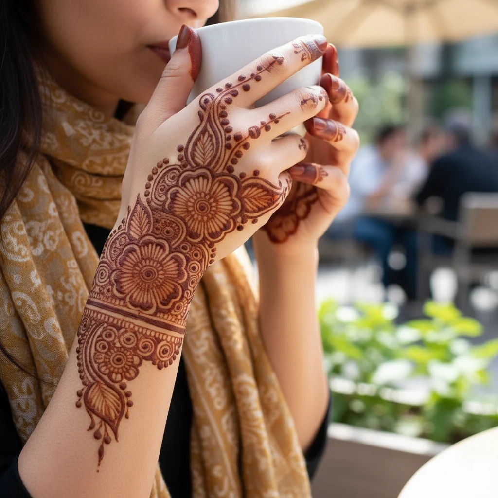 Stylish Arabic Mehndi Design