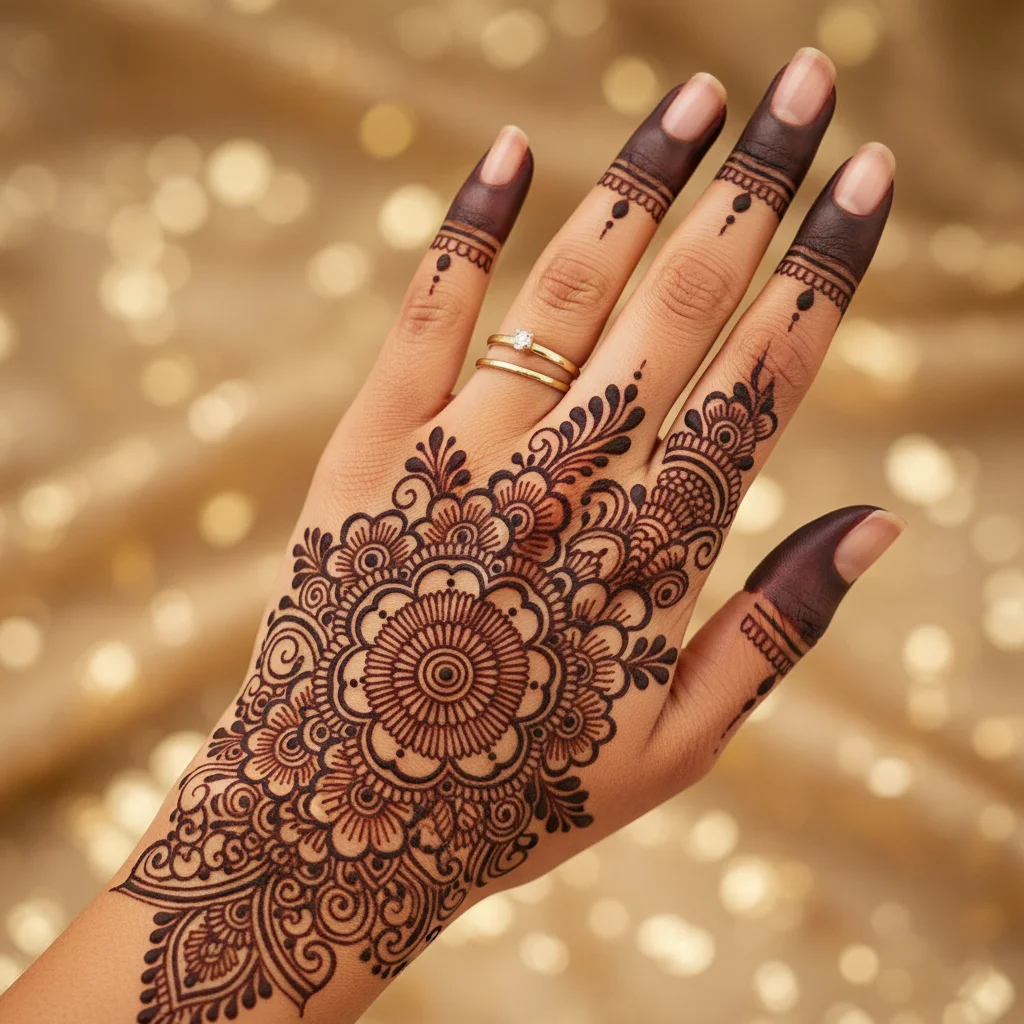 60+ Royal Front Hand Mehndi Designs | Instagram Finger, & More 5 Tattoo Hand Instagram Royal Finger Mehndi Design