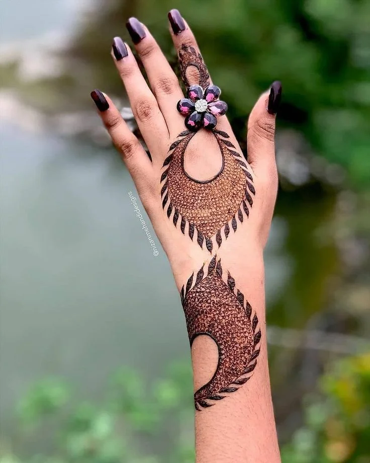 Tattoo Instagram Stylish Back Hand Mehndi Designs