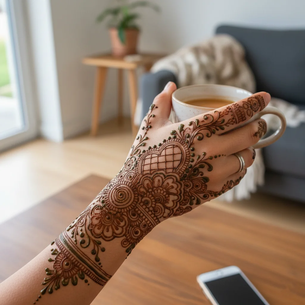 Unique Arabic Mehndi Design