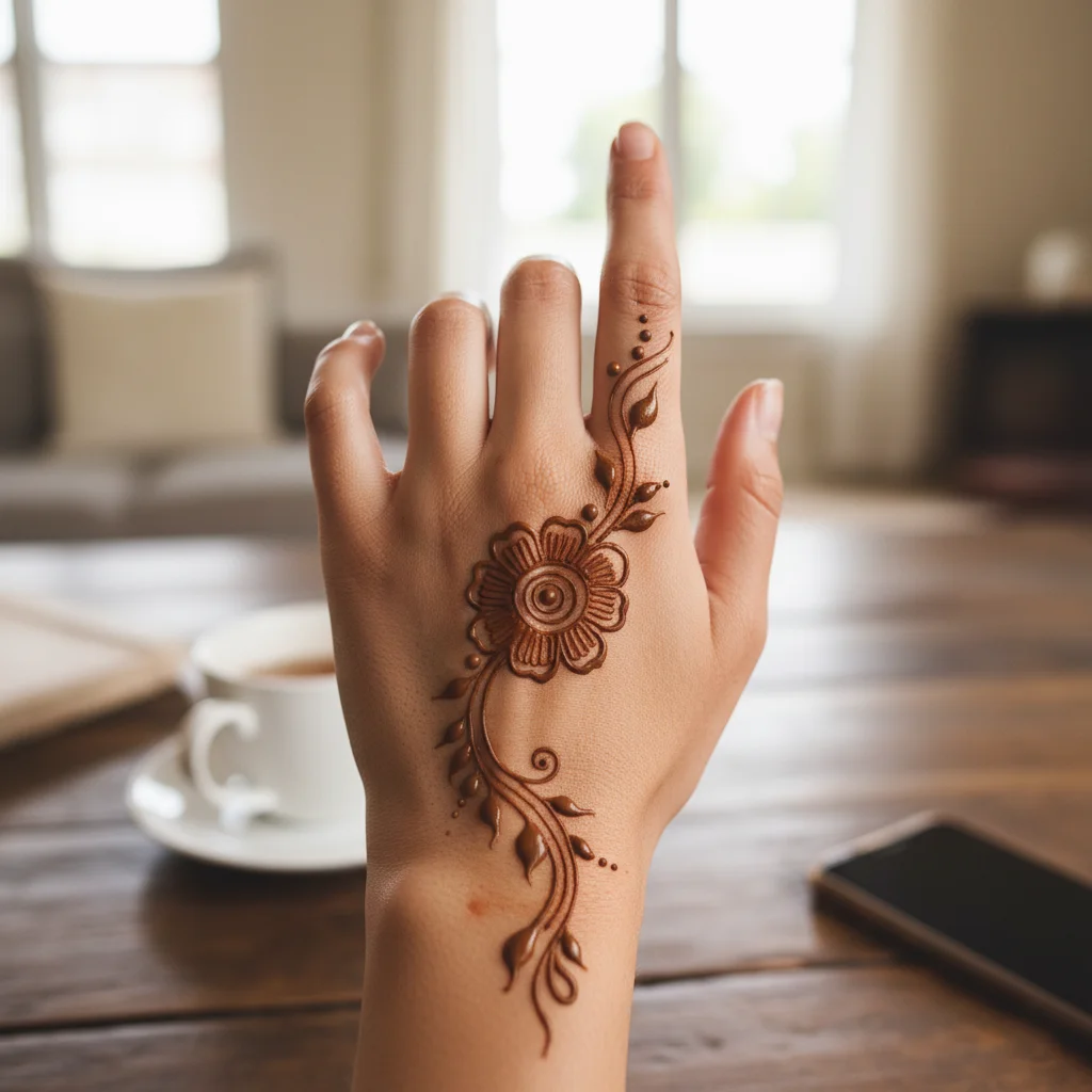 Very Easy Arabic Mehndi Design