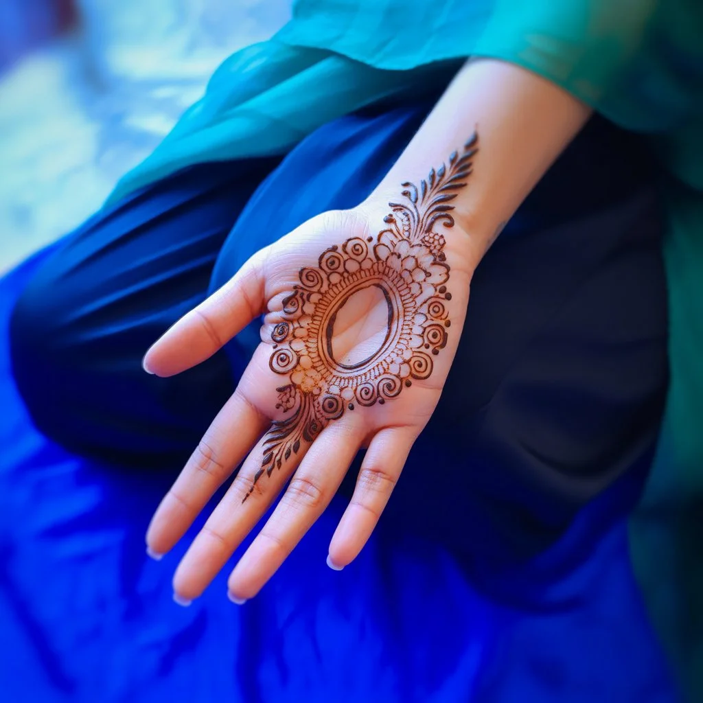 Very Easy Mehndi Design Front Hand