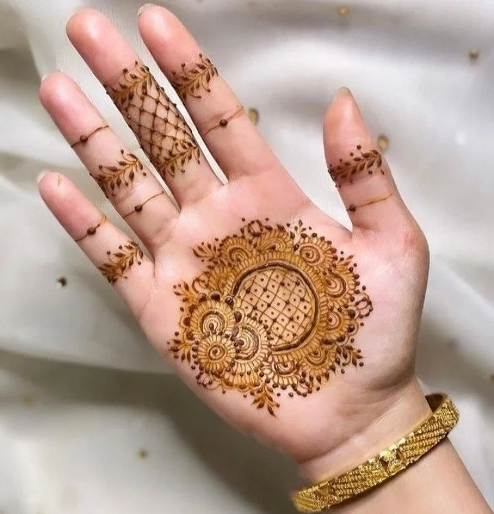 Arabic Beginner Cute Simple Mehndi Designs For Front Hands