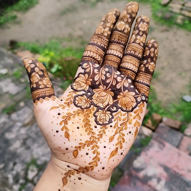 85+ Stylish Royal Front Hand Mehndi Designs 2026 73 Arabic Instagram Royal Front Hand Mehndi Design