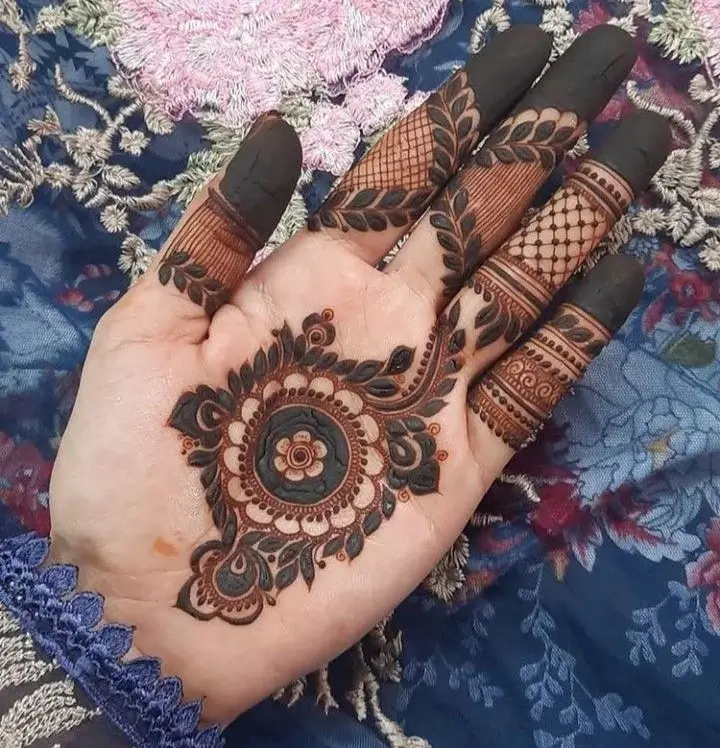 Arabic Mehndi Front Full Hand Mehndi Design
