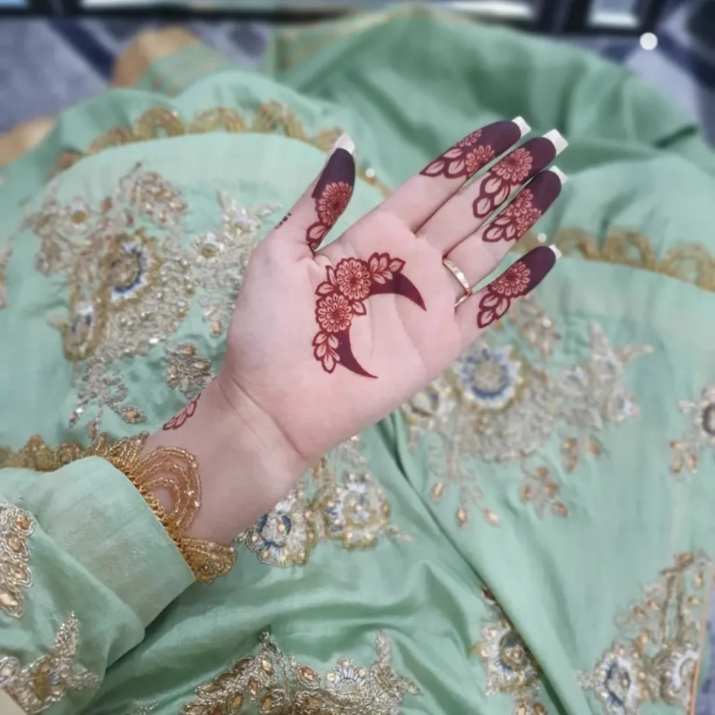Finger Mehndi Design Front