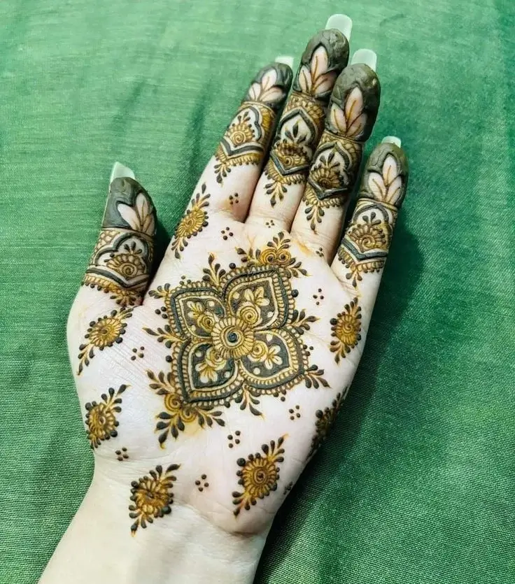 85+ Stylish Royal Front Hand Mehndi Designs 2026 51 Front Hand Royal Instagram Bridal Mehndi Designs