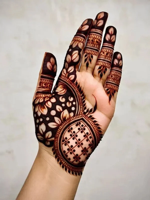 Front Hand Simple Mehndi Design