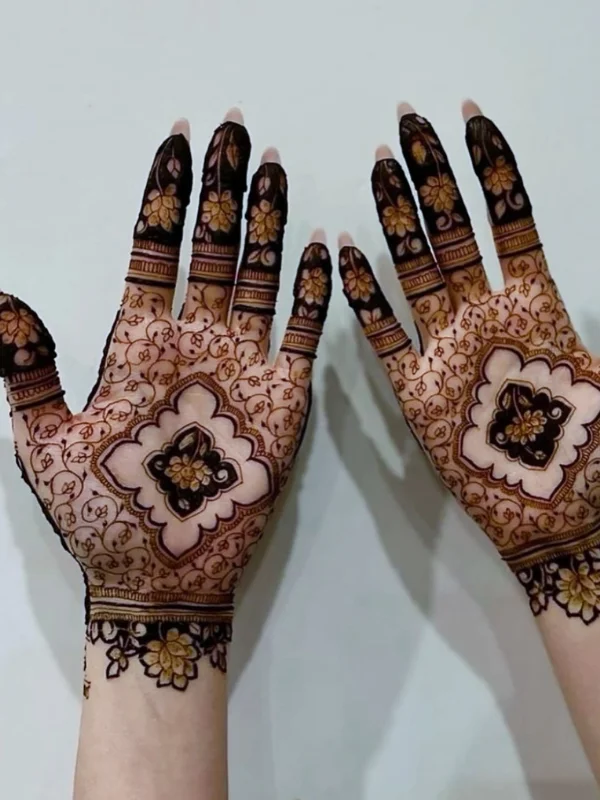 Front Hand Simple Mehndi Design