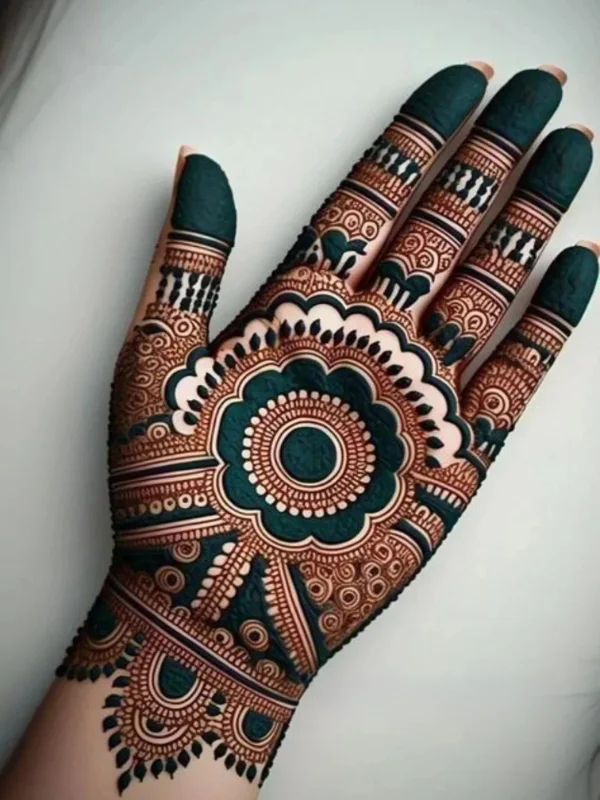 Front Hand Simple Mehndi Design