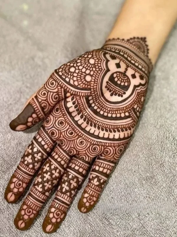 Front Hand Simple Mehndi Design
