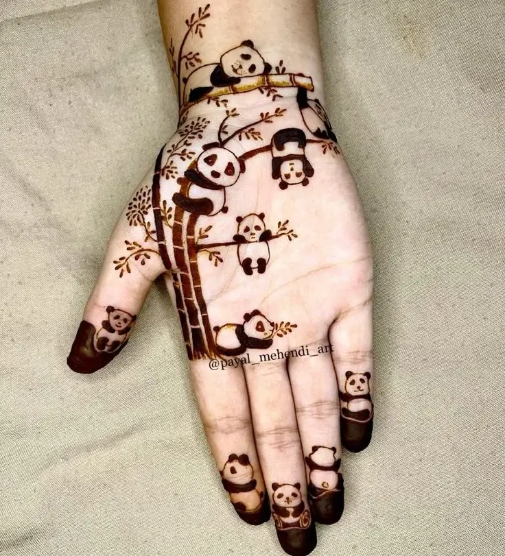Front Mehndi Design Easy And Beautiful