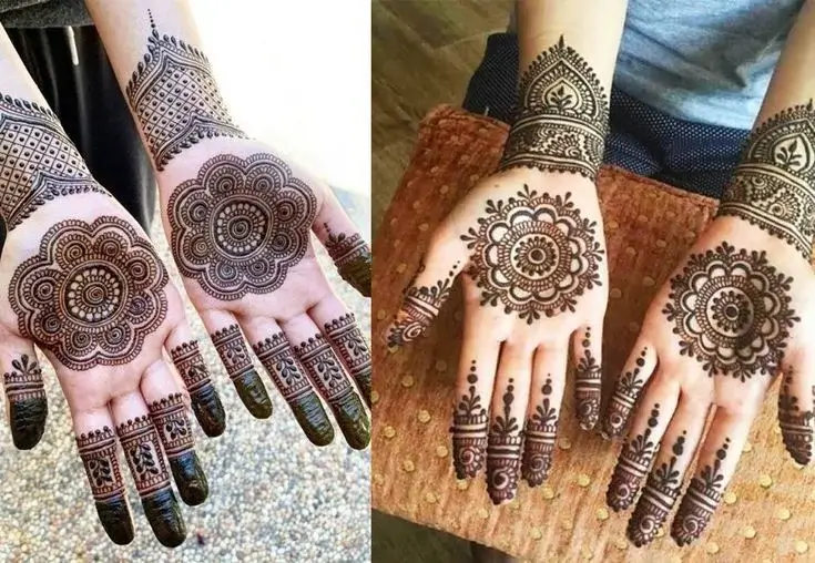 Mehndi Design Arabic Front Hand