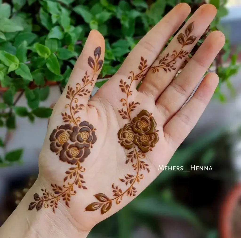 Mehndi Designs Front Hand Simple