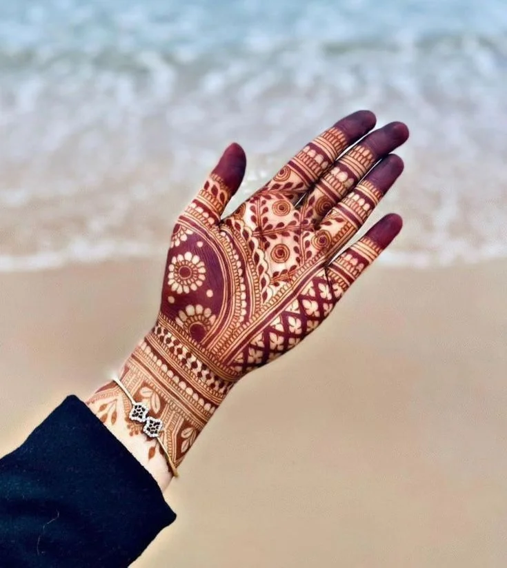 85+ Stylish Royal Front Hand Mehndi Designs 2026 66 Royal Front Full Hand Mehndi Design