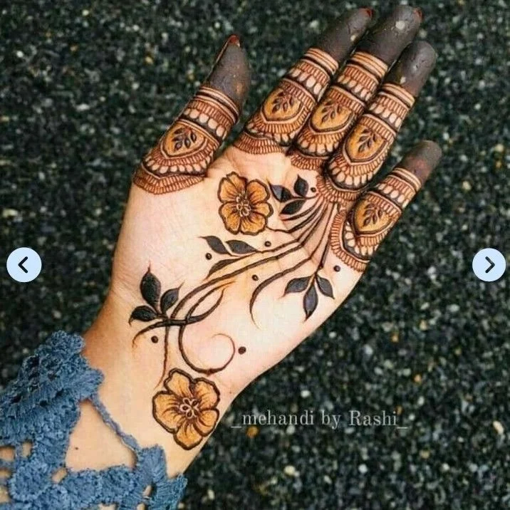 Simple Mehndi Design New Front Hand