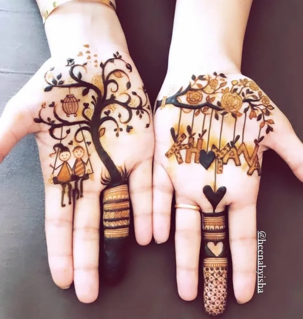 Stylish Stylish Easy Front Hand Simple Mehndi Design