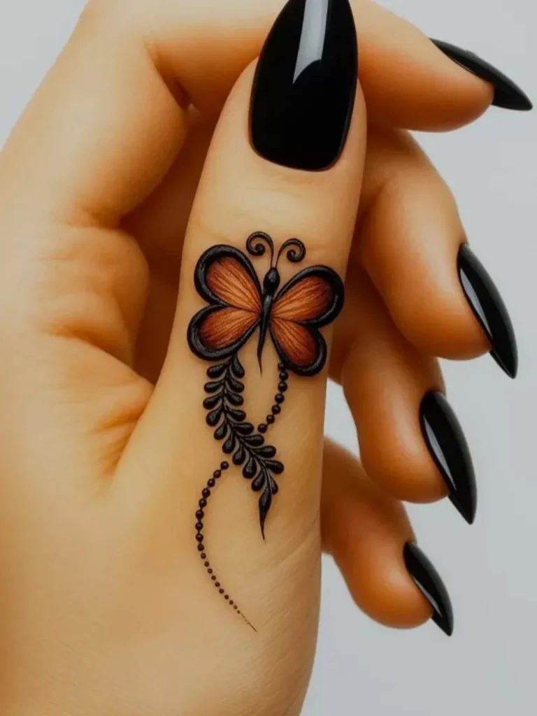 Abstract Finger Mehndi