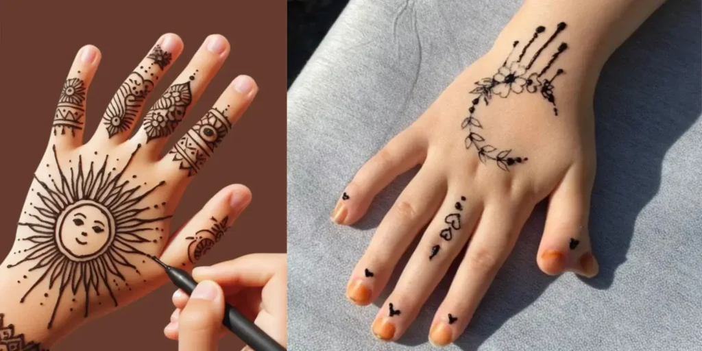Top 80+ Simple Mehndi Designs for Kids, Babies, & Toddlers (2026) 17 Bacchon Ki Mehandi Design Simple