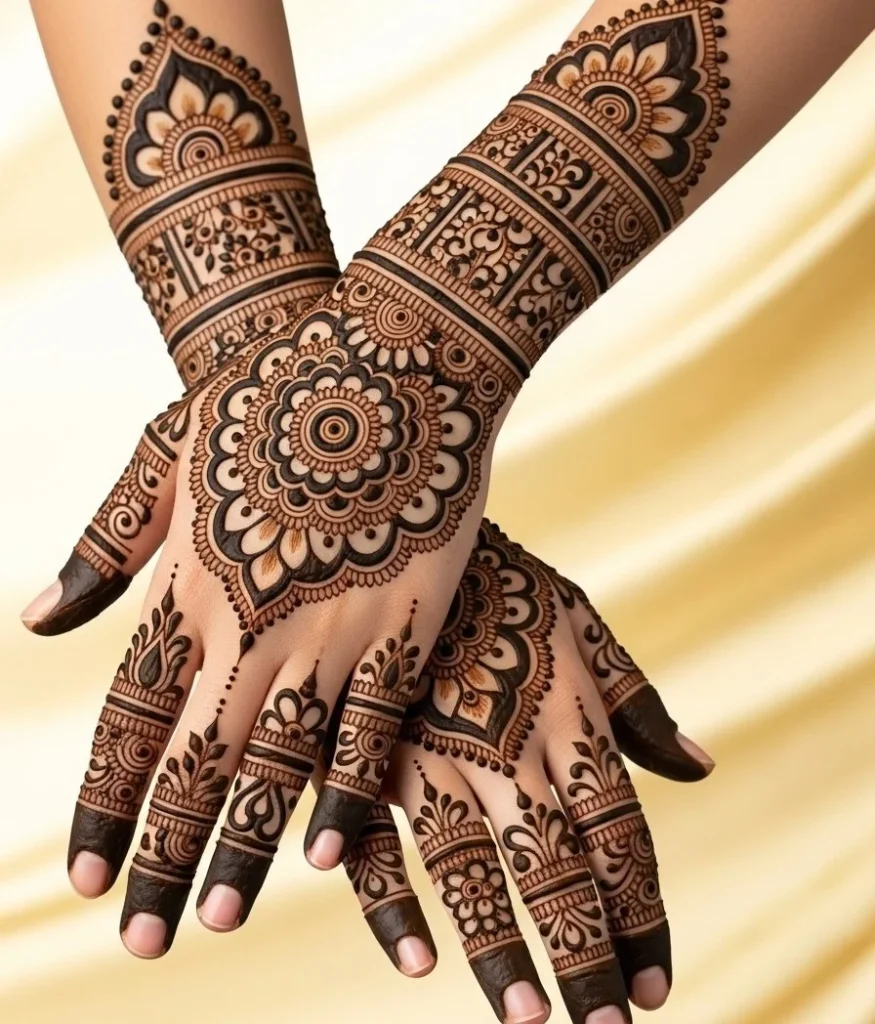 Back Side Bridal Mehndi Design