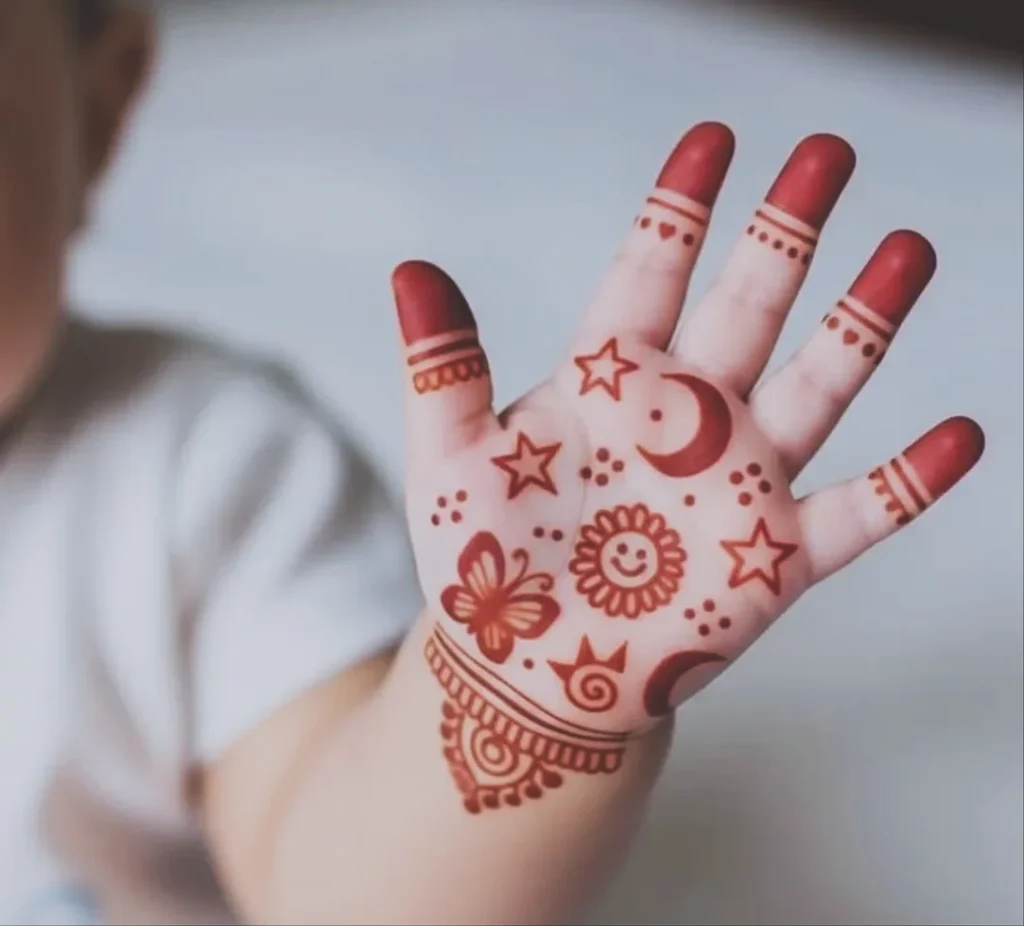 Top 80+ Simple Mehndi Designs for Kids, Babies, & Toddlers (2026) 34 Beginner Simple Mehndi Designs For Kids