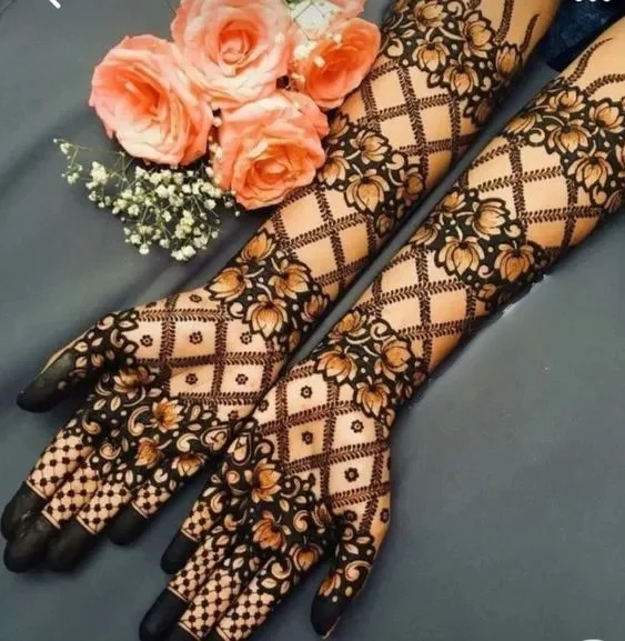 Bridal Dulhan Simple Mehndi Design