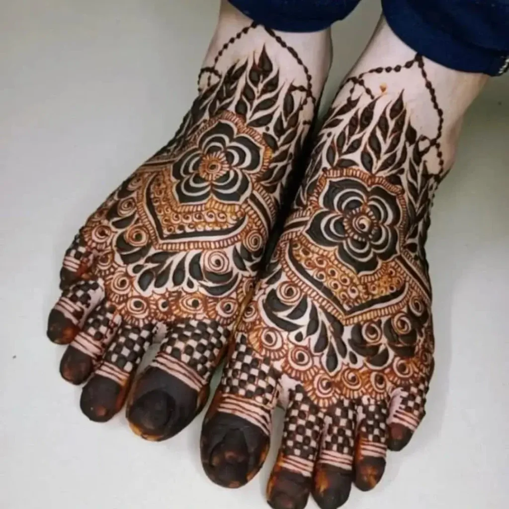 Bridal Foot Mehndi Design
