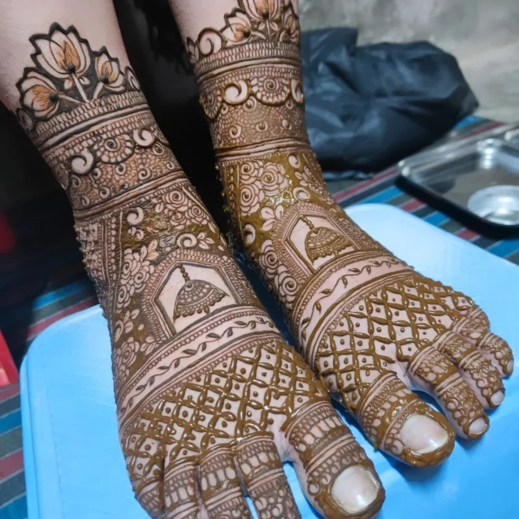 Bridal Foot Mehndi Design