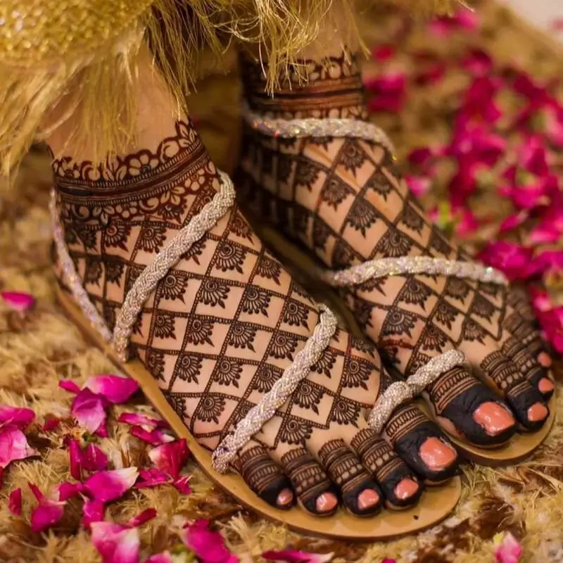 Bridal Mehndi Design Foot