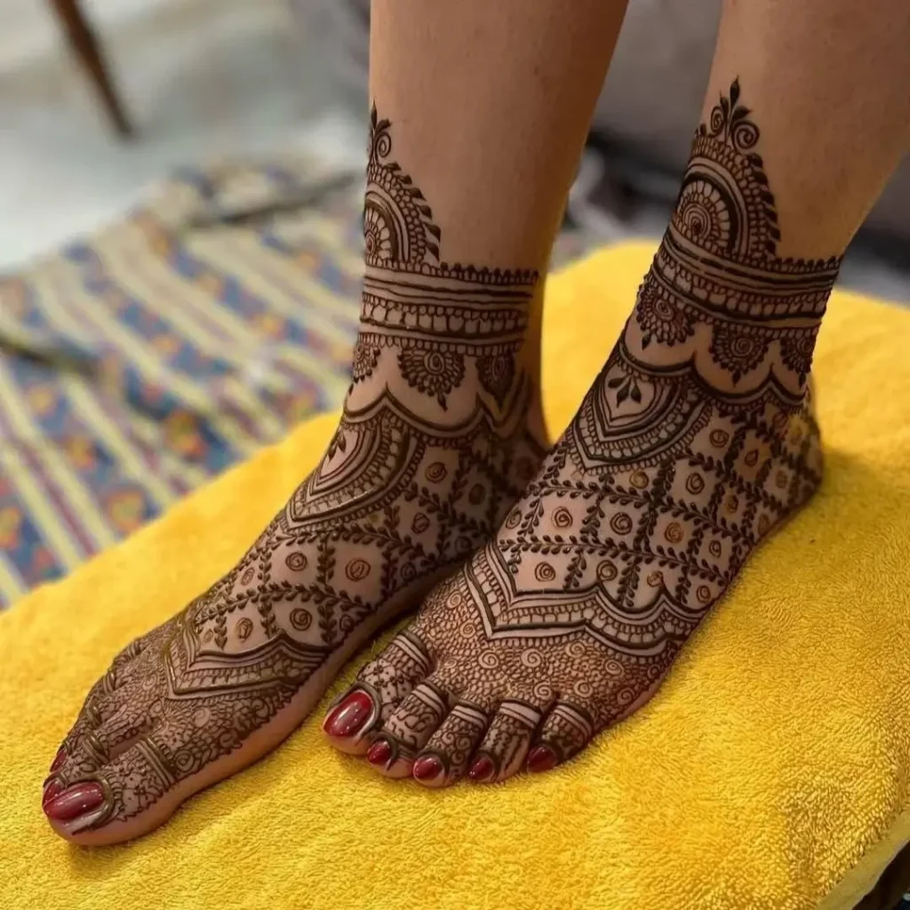 Bridal Pair Mehndi Design