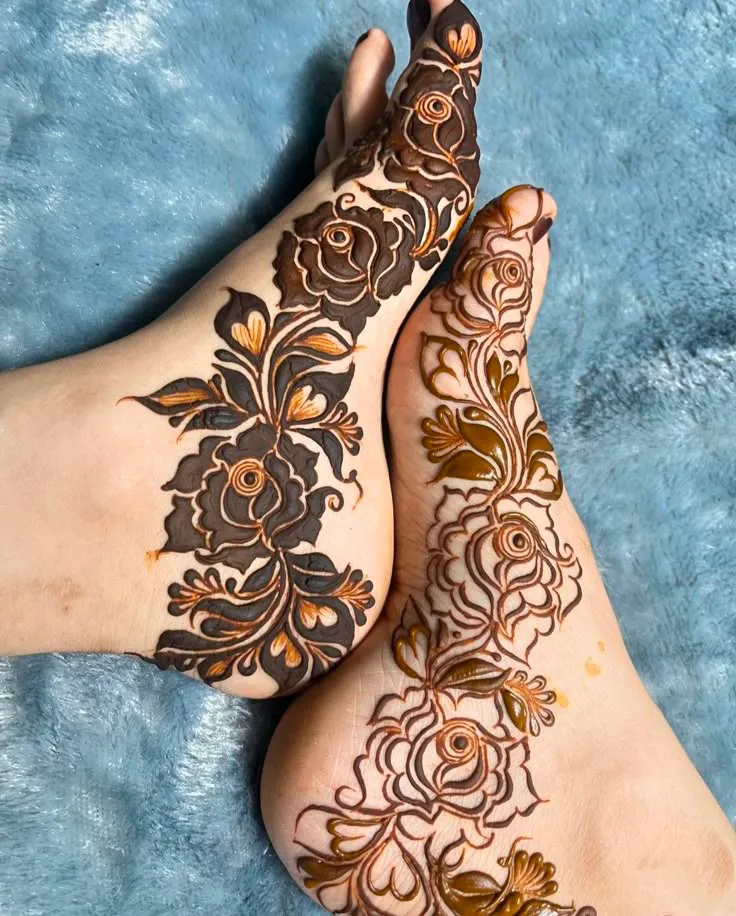 Bridal Pair Mehndi Design