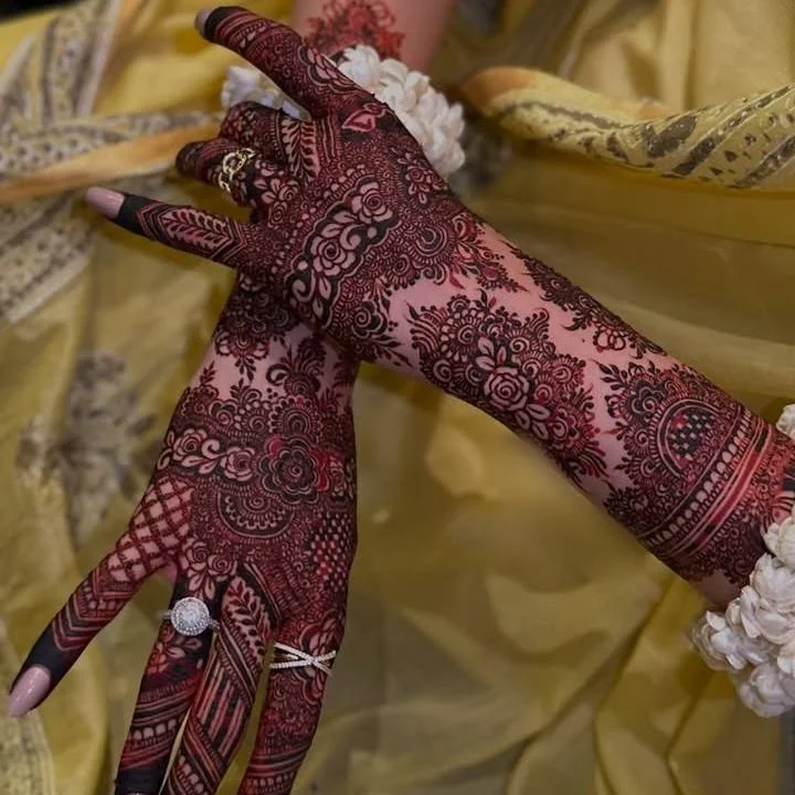 Browse full-hand bridal mehndi designs