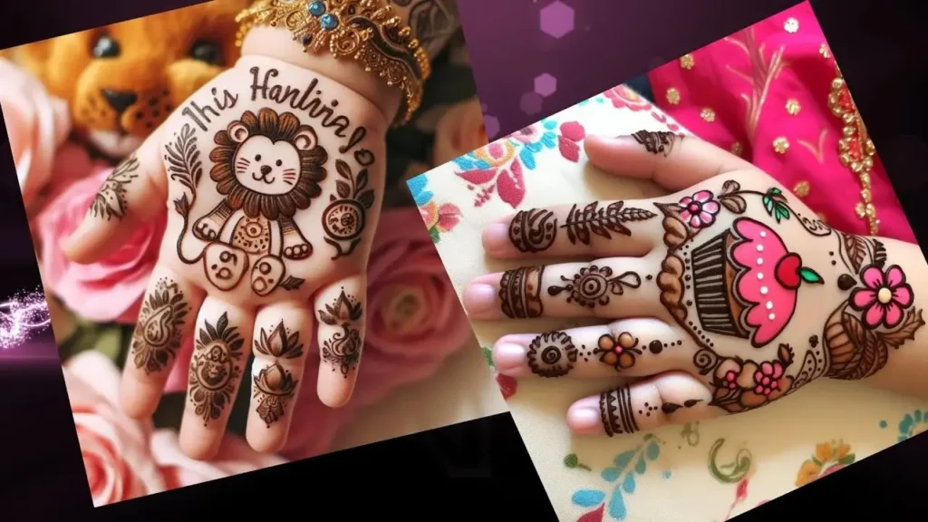 Top 80+ Simple Mehndi Designs for Kids, Babies, & Toddlers (2026) 11 Cartoon Mehndi Design