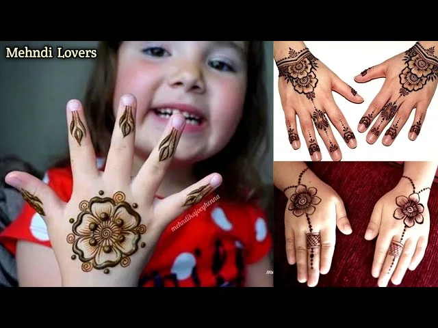 Top 80+ Simple Mehndi Designs for Kids, Babies, & Toddlers (2026) 43 Children's Mehndi Design