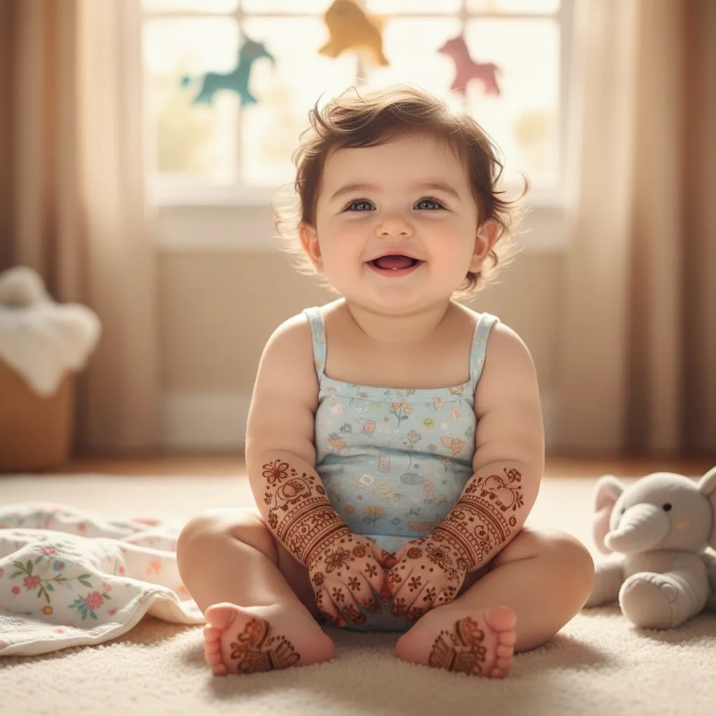 Top 80+ Simple Mehndi Designs for Kids, Babies, & Toddlers (2026) 60 Cute Baby Mehndi Design