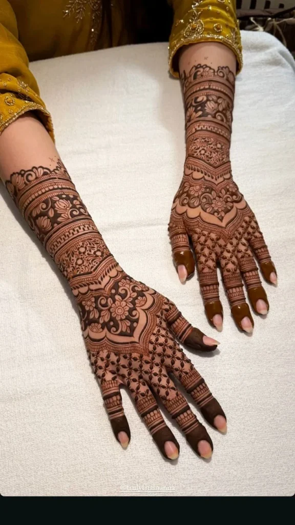 Discover detailed bridal mehndi patterns