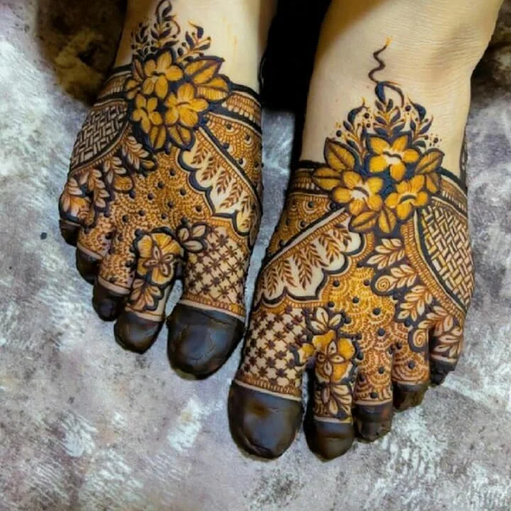 Dubai Mehndi Design Pair Ki