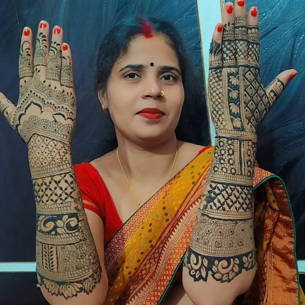 Dulhan Mehndi Design Back Side