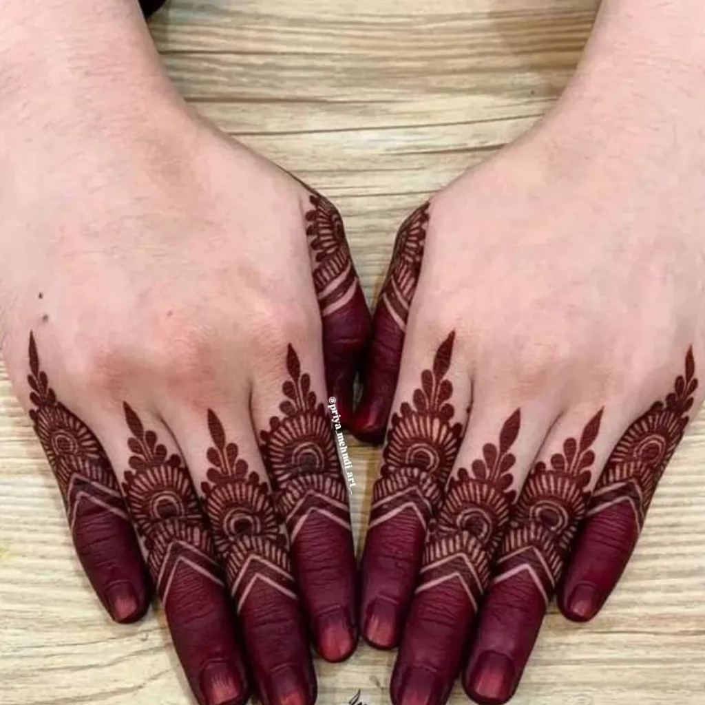 Eid Finger Mehndi Design