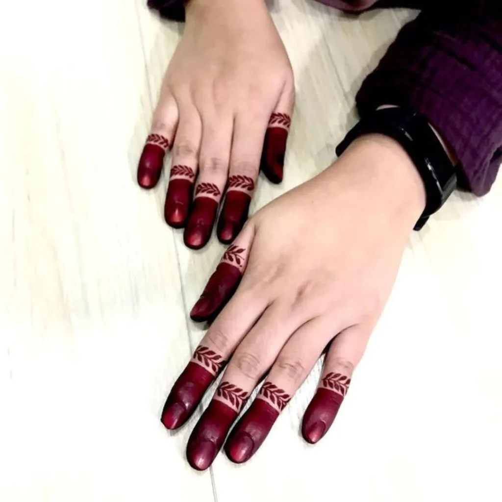 Elegant Finger Henna