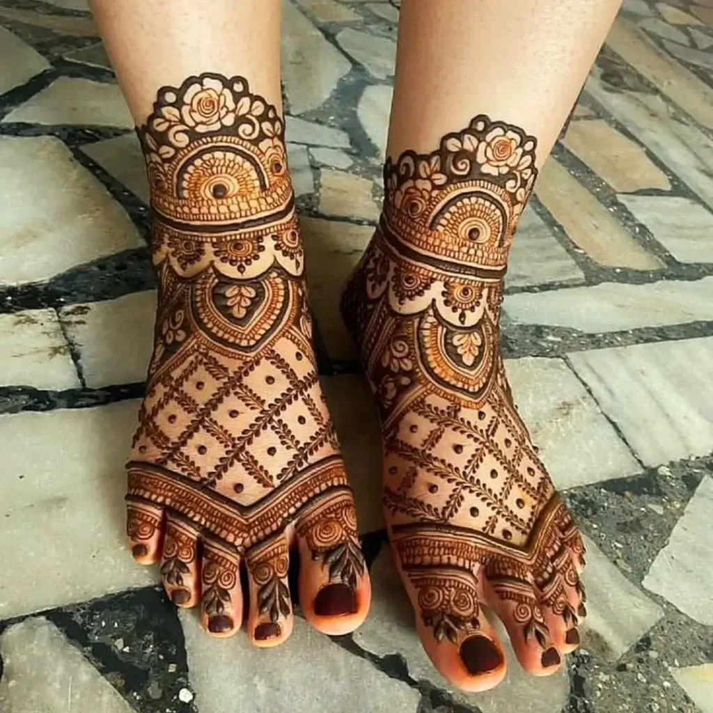 Feet Mehndi Design