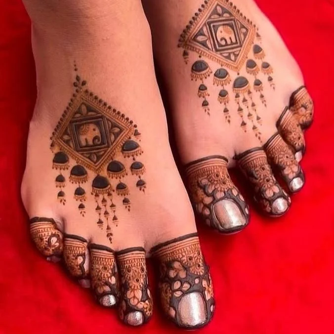 Foot Mehndi Design Simple Easy And Beautiful