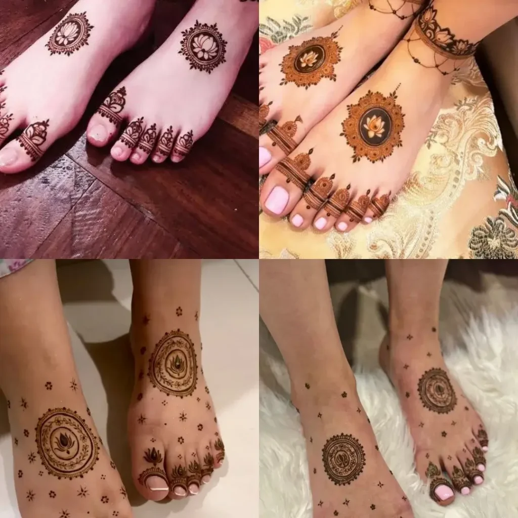 Foot पैर की मेहंदी डिजाइन सिंपल