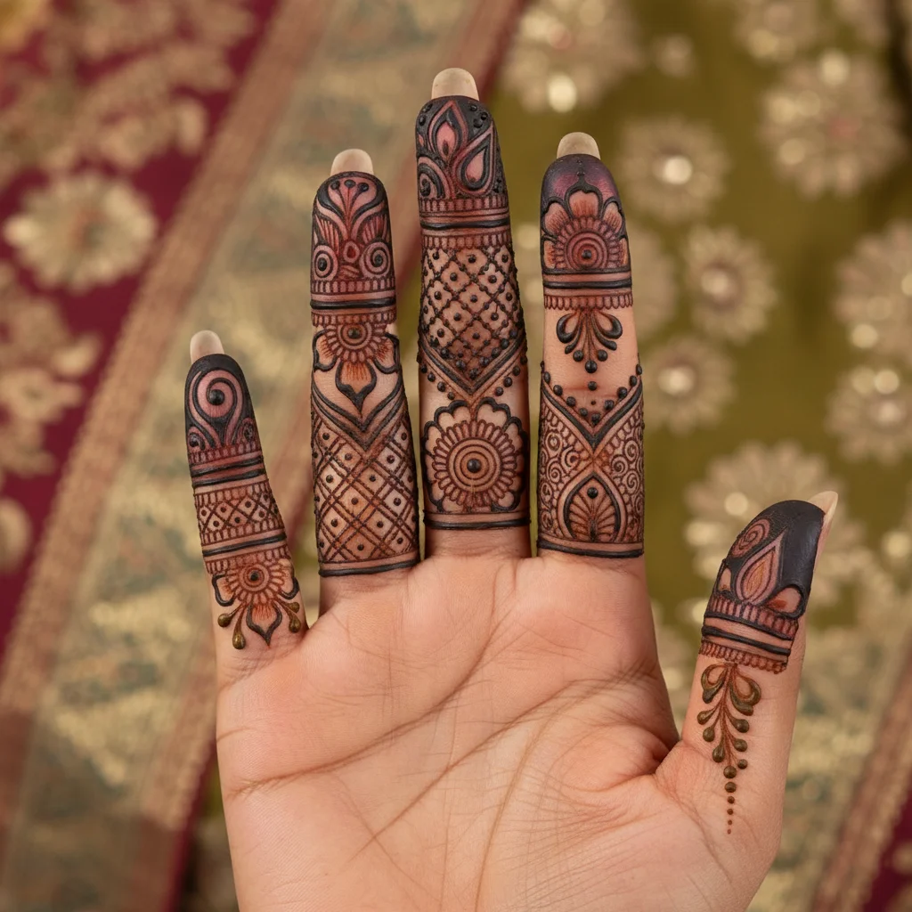 Full Finger Mehndi Design