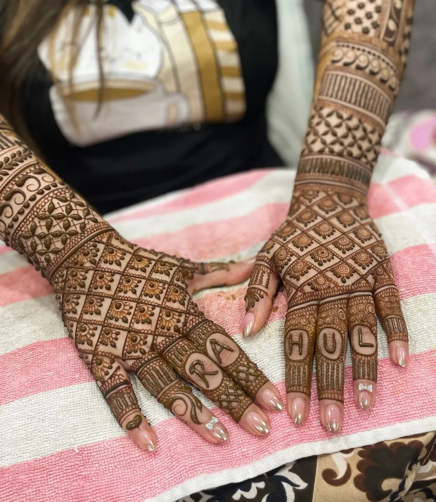 Full Hand Bridal Mehndi Design