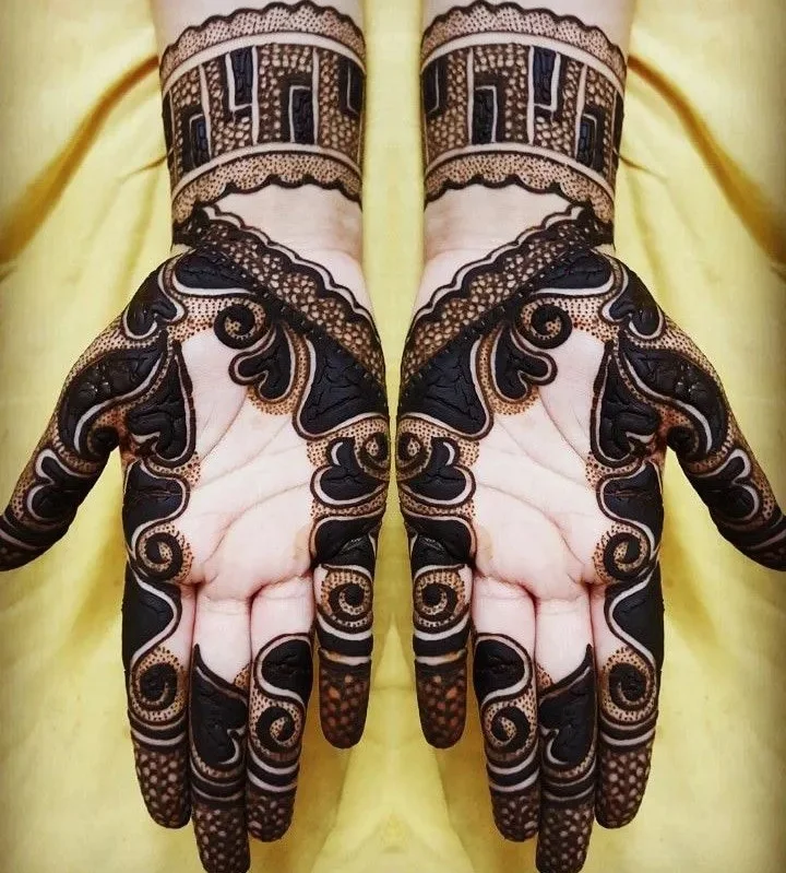 Full Hand Bridal Mehndi Design Easy